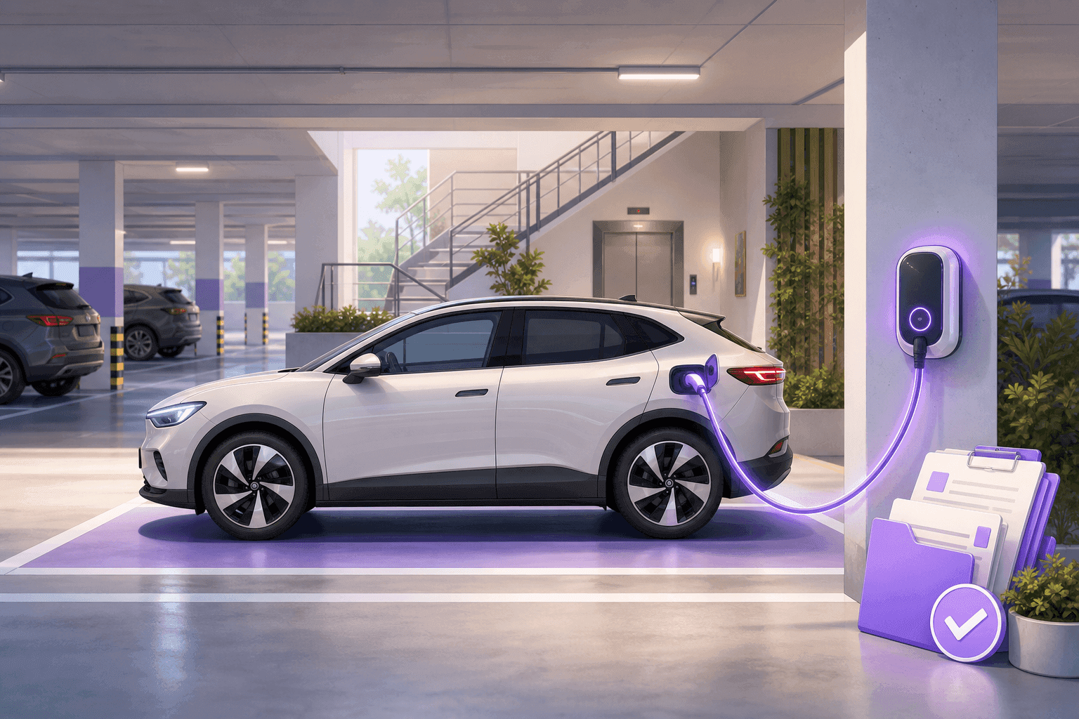 Borne de recharge en copropriété : droit à la prise, procédure et aides en 2026