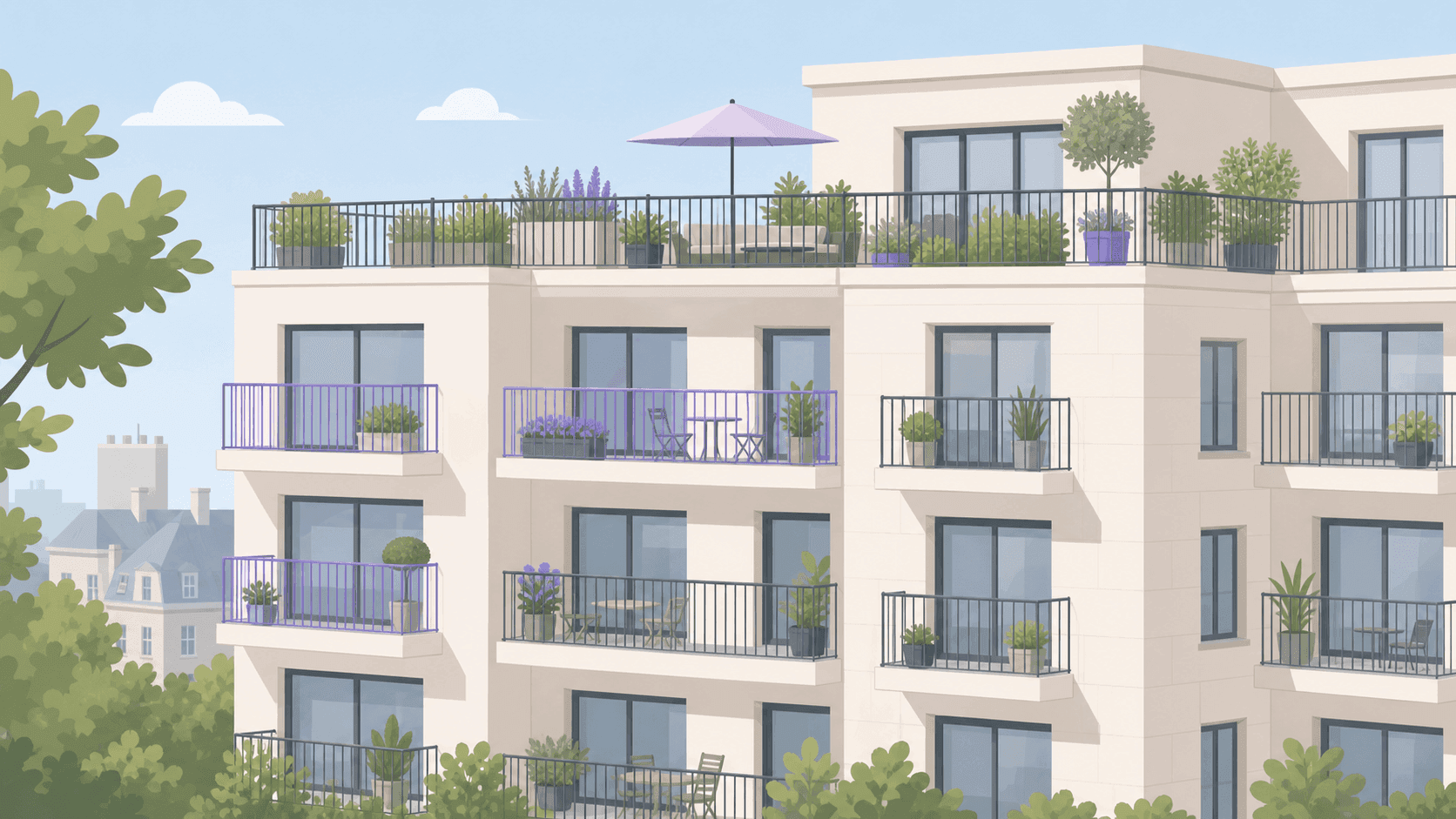 Terrasse et balcon en copropriété : qui entretient, qui décide et qui paie ?